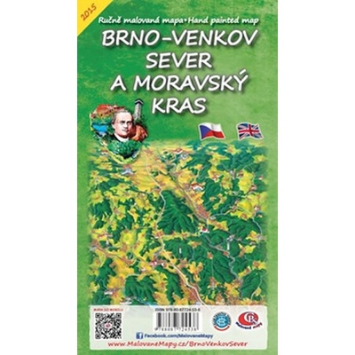 Brno venkov Sever a Moravský kras Skládací mapa