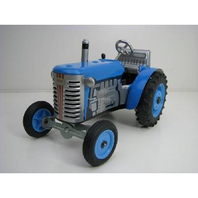 Tracteur Zetor rouge avec jantes en plastique à clé 1:25