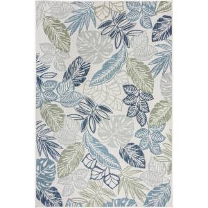 Flair Rugs Зелено-син килим за открито и закрито 120x170 cm Bella Leaf - Flair Rugs (503119377466)