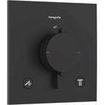 Hansgrohe Ecostat Comfort E - Термостатичен смесител за вграждане, за 2 извода, черен мат 33711670 (33711670)