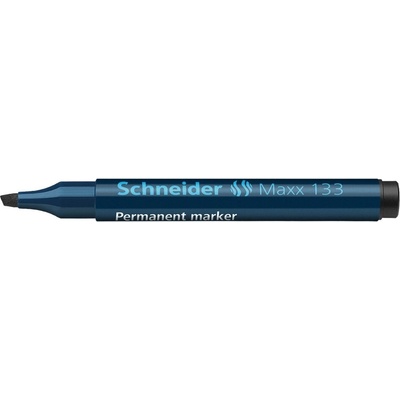 Перманентен маркер със скосен връх Schneider 133 черен