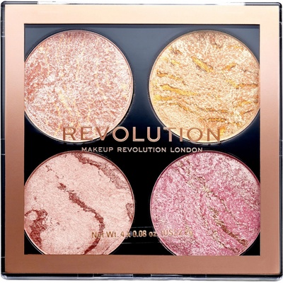 Makeup Revolution Cheek Kit paletka na tvár Fresh Perspective 4 x 2,2 g