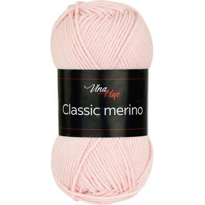 VLNA HEP Classic merino 61061 pudrově růžová
