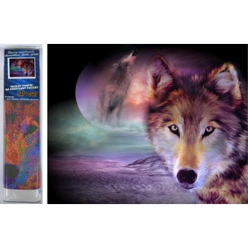 Image 1 of Norimpex - Puzzle Diamant painting: Wolf look 30x40cm - 1 - 39 piese