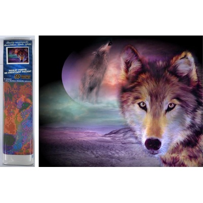 Norimpex - Puzzle Diamant painting: Wolf look 30x40cm - 1 - 39 piese