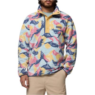 Columbia Мъжки поларен пуловер Columbia Helvetia II Printed Half Snap Fleece Fleece jumper - Sand Dune / Sunscapes (005-6144-1414)