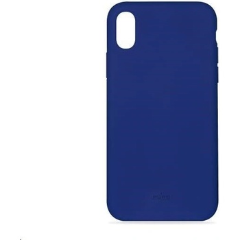 Pouzdro Puro s mikrovláknem iPhone Xs Max 6.5" Dark modré