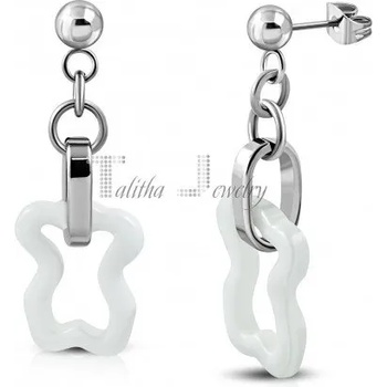 Image 1 of Talitha Висящи обеци с керамика „Мече