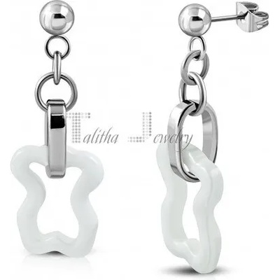 Talitha Висящи обеци с керамика „Мече