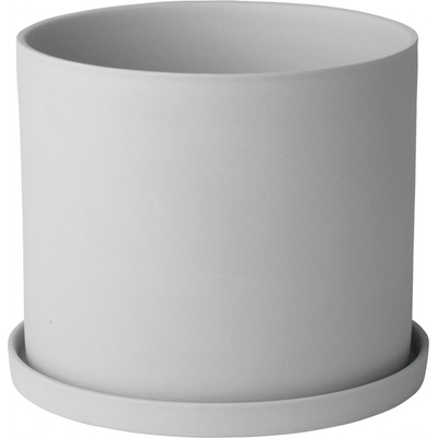 Blomus Kvetináč NONA S 15 cm, svetlo šedá, porcelán