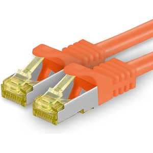 1aTTack. de Cat. 7 network cable 25m orange 1 piece Cat7 Ethernet cable network LAN cable raw cable 10 Gb s SFTP PIMF LSZH set patch cable with Rj 45 plug Cat. 6a - 4251073615141
