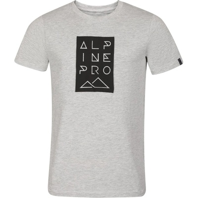 Alpine Pro Noger pánske melírované tričko MTSF96G šedé