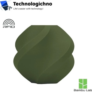 Bambu Lab PLA Matte Bambu Dark Green Refill No Spool (A01-G7-1.75-1000-SPLFREE)