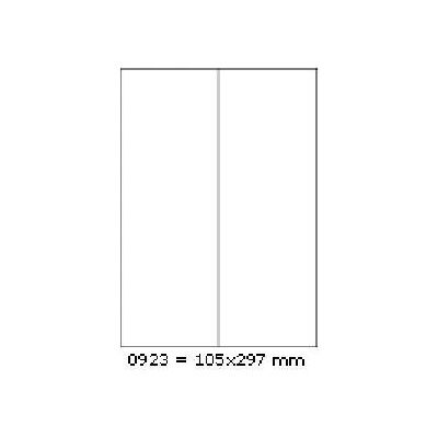 CDRmarket Самозалепващи етикети 105 x 297 mm, 2 етикети, A4, 100 листа (R0ECO.0923A)
