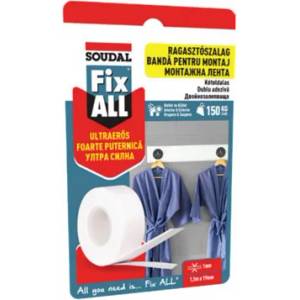 SOUDAL ЛЕНТА МОНТАЖНА fix all УЛТРА СИЛНА (155604)