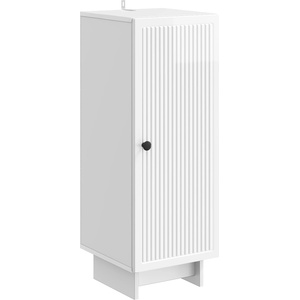 vidaXL Служебен шкаф Бял гланц 33 x 34, 5 x 90 см Инженерна дървесина (893909)