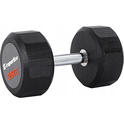 inSPORTline Potažené pogumované jednoruční činky 1 x 35 kg