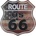 Ceduľa Route US 66 štít