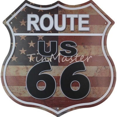 Ceduľa Route US 66 štít