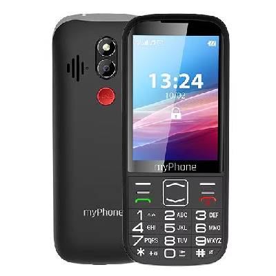 myPhone Halo 4 LTE Senior, černá (TELMYSHALO4LBK)