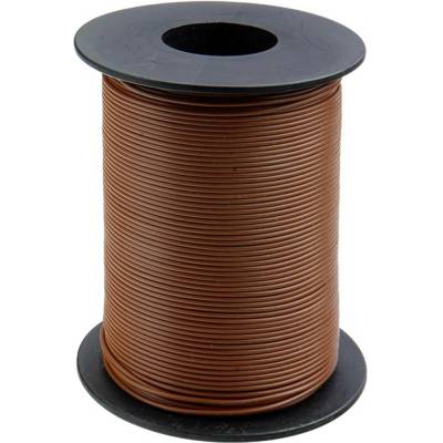 Donau Elektronik 125-S50-8 lanko/ licna 1 x 0.25 mm², hnědá 50 m