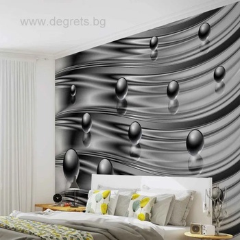 Image 1 of Фототапет Абстракция сиво - черна 3d