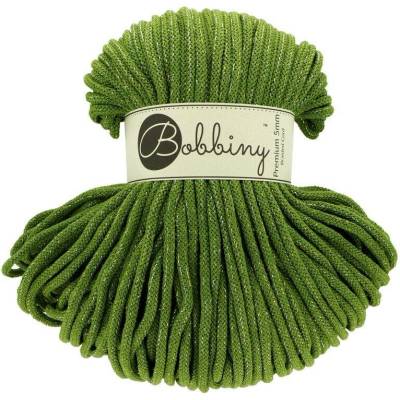 Bobbiny Shiny Moss Green 5mm 100m