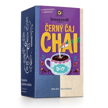 SONNENTOR - Чай черен чай, порционен чай, БИО, 18 бр