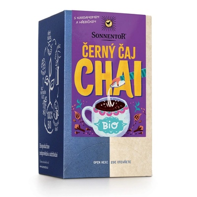 SONNENTOR - Чай черен чай, порционен чай, БИО, 18 бр