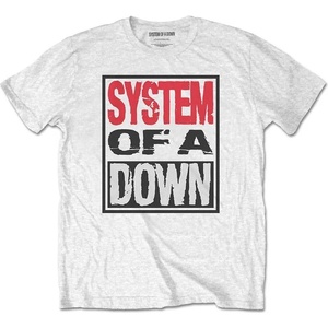 System of a Down Triple Stack Box Тениска с къс ръкав White 2XL (SOADTS12MW05)