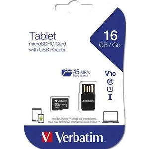 Verbatim microSDHC 16GB C10/UHS-I 44058