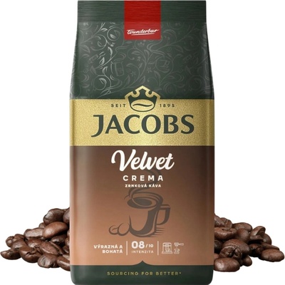 Douwe Egberts Кафе на зърна Jacobs Velvet Crema 1 кг