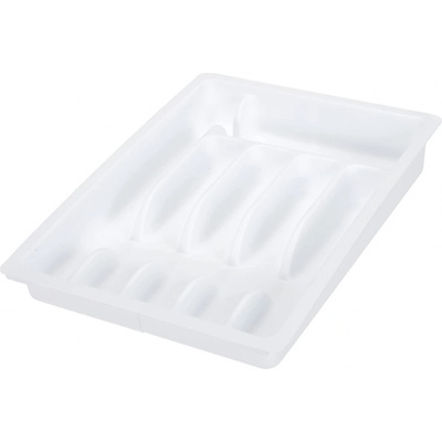 Kesper Příborník z plastu roztahovací, bílý 29-50 cm
