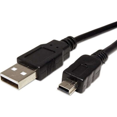 Logo 10223 USB 2.0, USB A M-USB mini M 5 pin, 3m, černý
