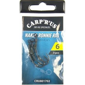 Carp´R´Us Ready Naked Ronnie Rig veľ.6 3ks