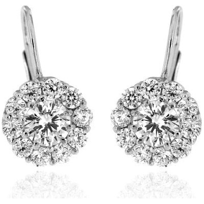 Zlatnictví U Kostela dámské náušnice s bílými zirkony 574b