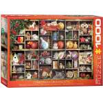 EUROGRAPHICS Пъзел Eurographics от 1000 части - Коледни орнаменти (EG60000759)