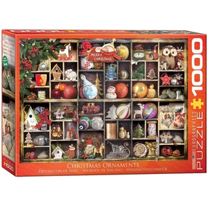 EUROGRAPHICS Пъзел Eurographics от 1000 части - Коледни орнаменти (EG60000759)