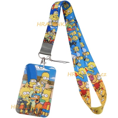Šňůrka na krk 24407 s cedulkou na ID karty The Simpsnovi
