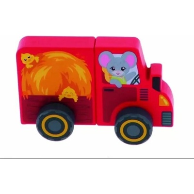 Trefl: Tiny Tai Magnetický drevený traktor
