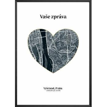 Mapa místa Srdce