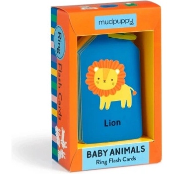Mudpuppy Mláďatá zvierat karty na krúžku 26 ks
