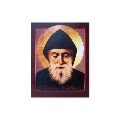 Obraz na dreve: svätý Charbel (25 x 20)