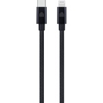Dviced Cable USB-C to Lightning Nylon Textile 1, 25m - Black (DV120005) - officeshop