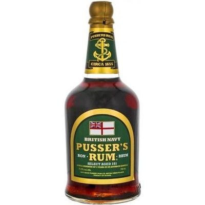Pusser's Overproof 75% 0,7 l (čistá fľaša)