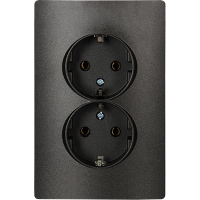 ELMARK Rhyme ДbОЕН КОНТАКТ ШУКО ГРАФИТ МЕТАЛИК (11375)