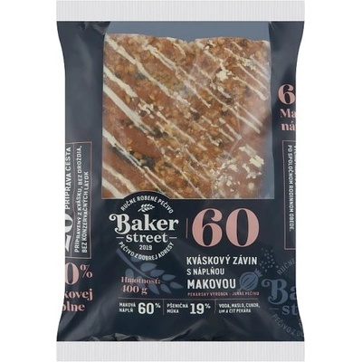 Baker Street Kváskový závin s náplňou makovou 400 g