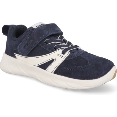 Geox J Foot-run dark navy/white tmavomodré