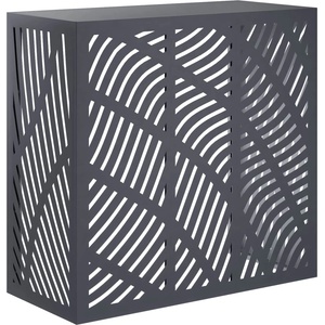 vidaXL Покритие за климатик Антрацит 110 x 50 x 105 см Стомана (8014117)