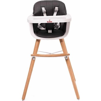 Buba Столче за хранене 2 в 1 Buba - Carino, черно (NEW023509)